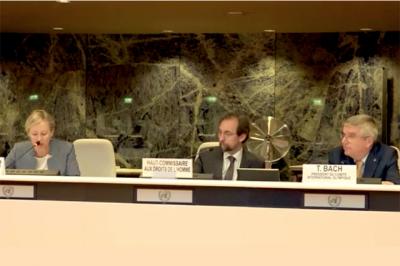 UN High Commissioner For Human Rights And The President Of The International Olympic Committee